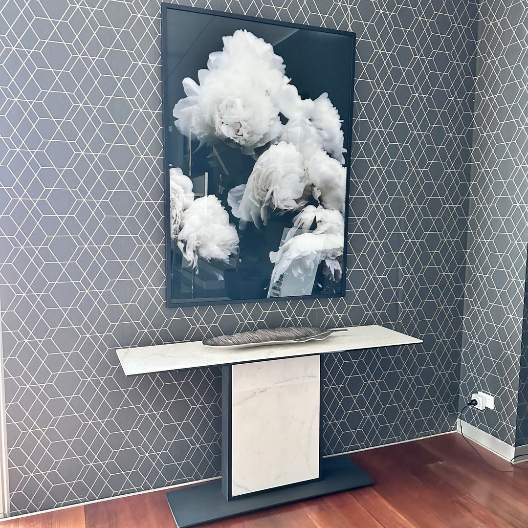 Moody Floral Print on Glass Clearance