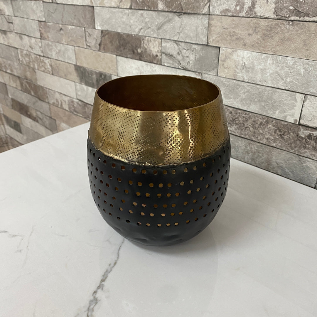 Large Gold and Black Votive