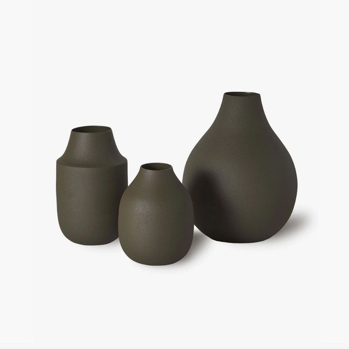 Mona Trio of Vases Olive