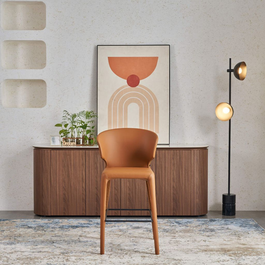 Mya Barstool shown in LB-5044 tan leather