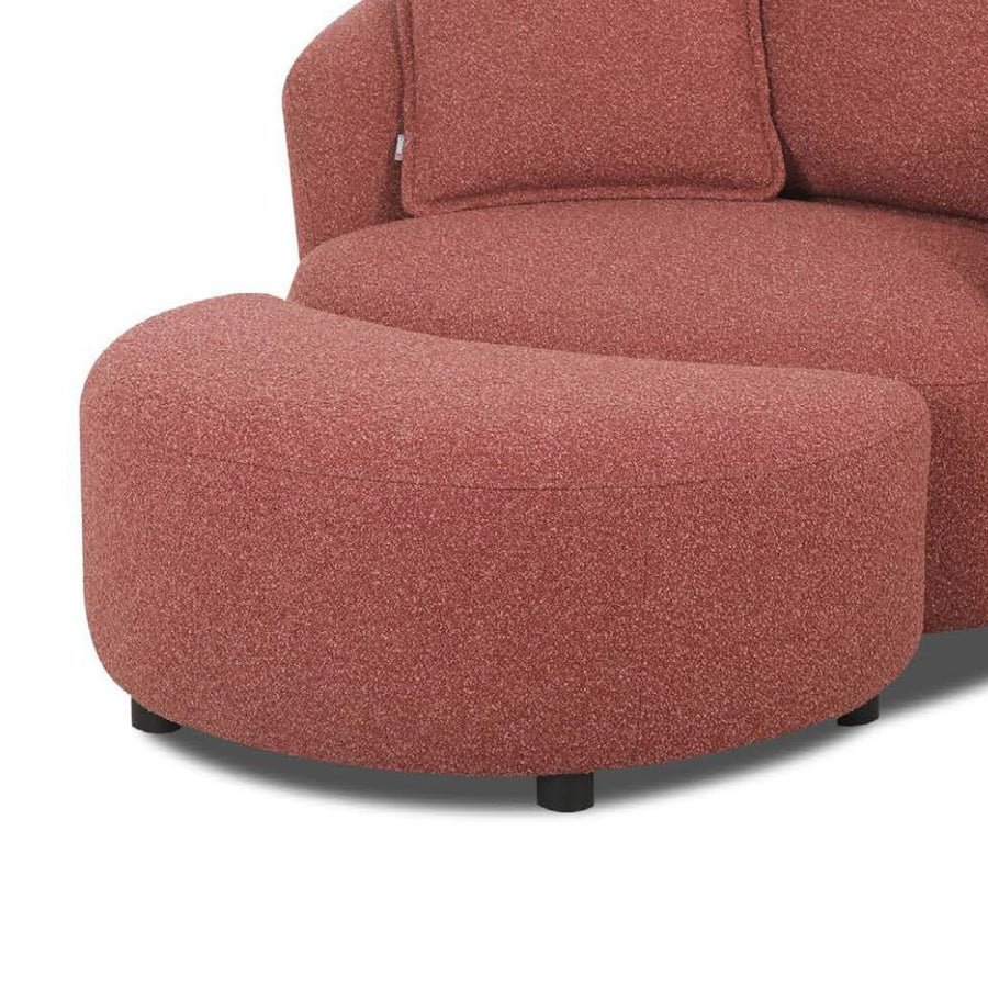 Narla Footstool shown in FC-CARSON-500 fabric