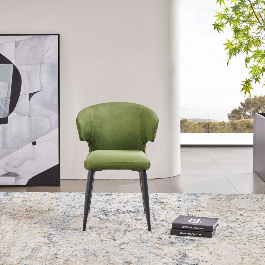 Noa Dining Chair shown in FB-VIENNA-355 suede fabric