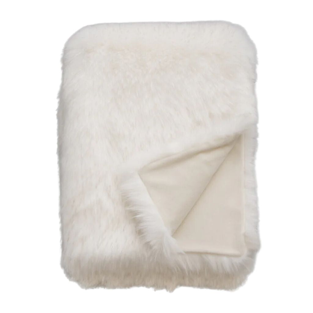 Norwegian Fox Throw Faux Fur Throw