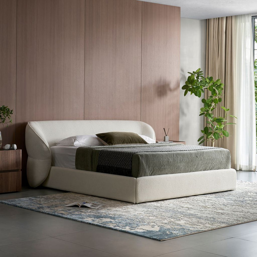 Pescara Bed shown in FC-RUBY-103 fabric