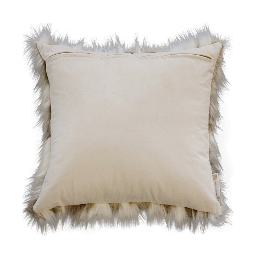 Snowshoe Hare Faux Fur Cushion