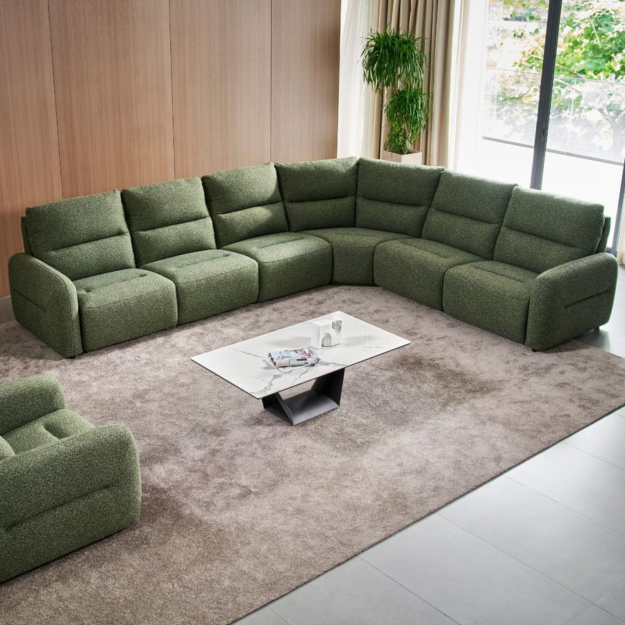 Tara Corner Sofa shown in FC-CLOUD-355 fabric
