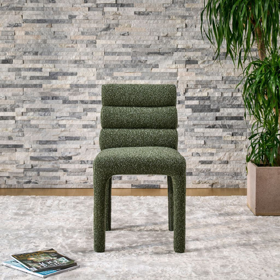 Teddy Dining Chair shown in FC-CLOUD-355 fabric