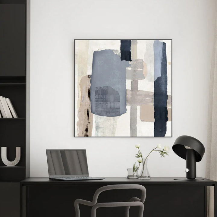 Tides in Check 'Style A' Canvas