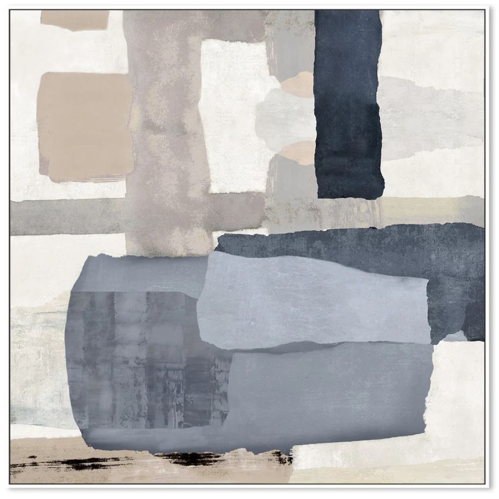 Tides in Check 'Style B' Canvas