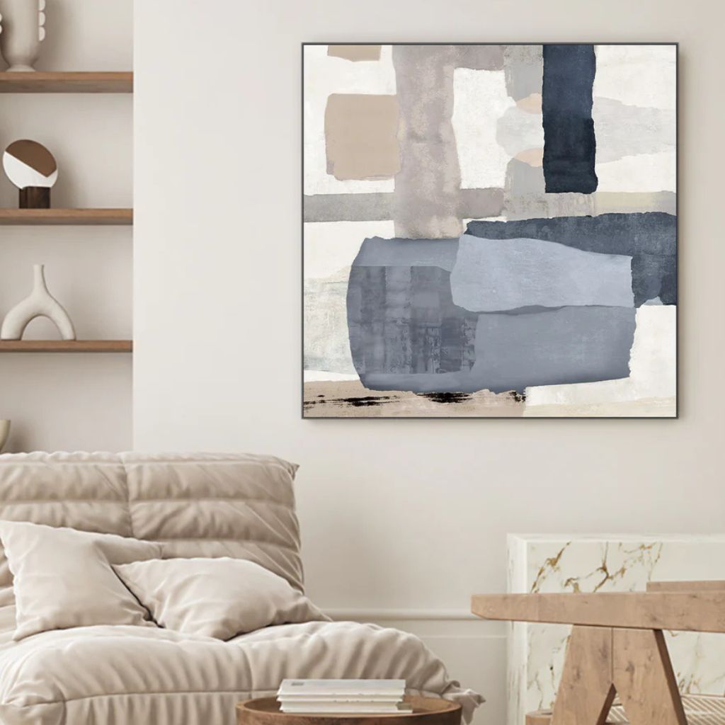 Tides in Check 'Style B' Canvas