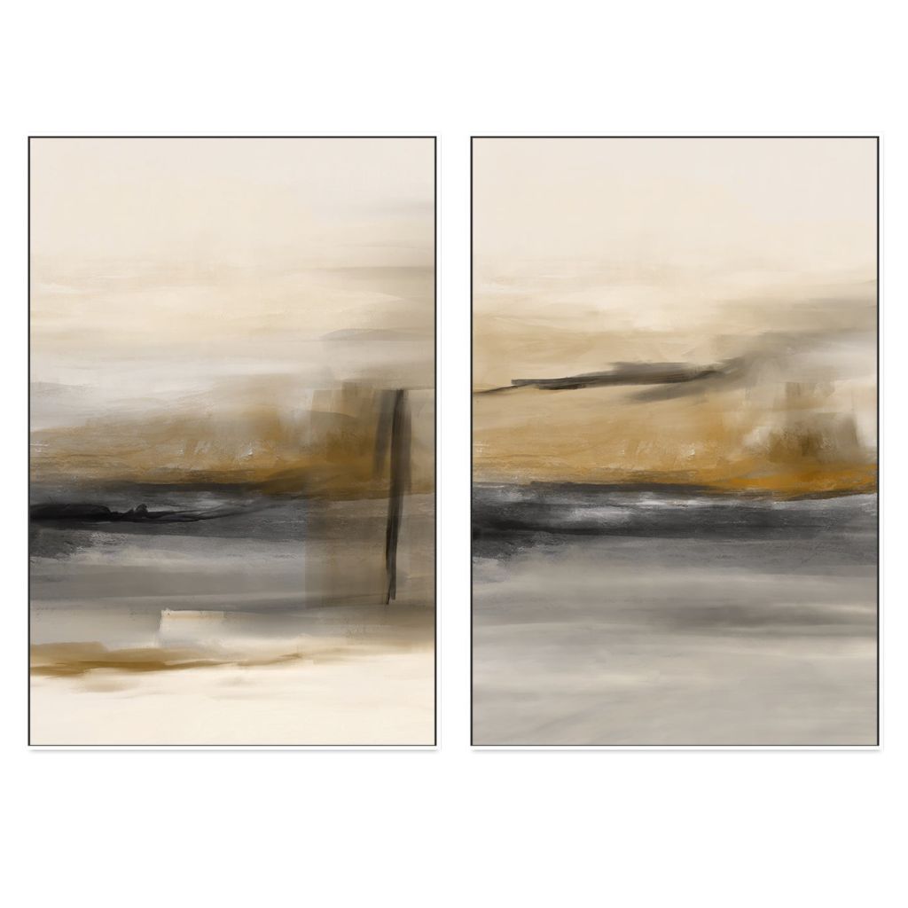 Time Passes Canvas (Set of 2)