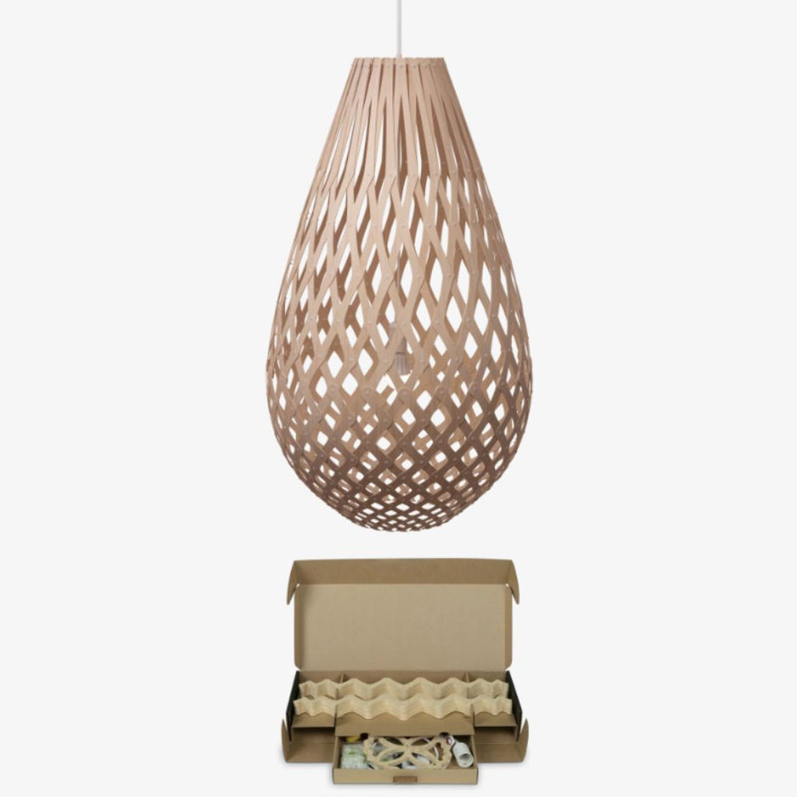 David Trubridge Kōura Pendant Light packaging