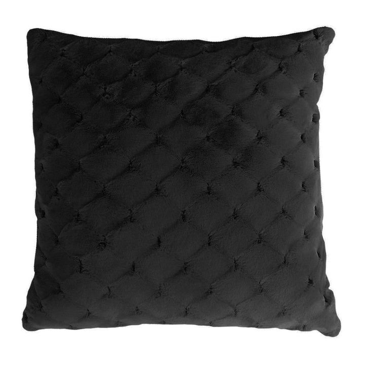 Valentina Black Faux Fur Cushion