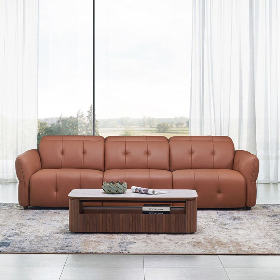 Warren 3 Seat Sofa shown in NW-334E leather