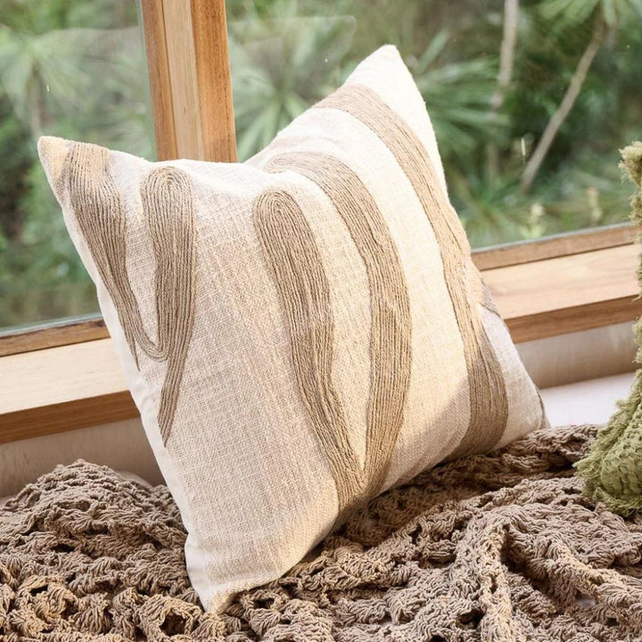 Zanth Linen Cushion Natural/Ivory