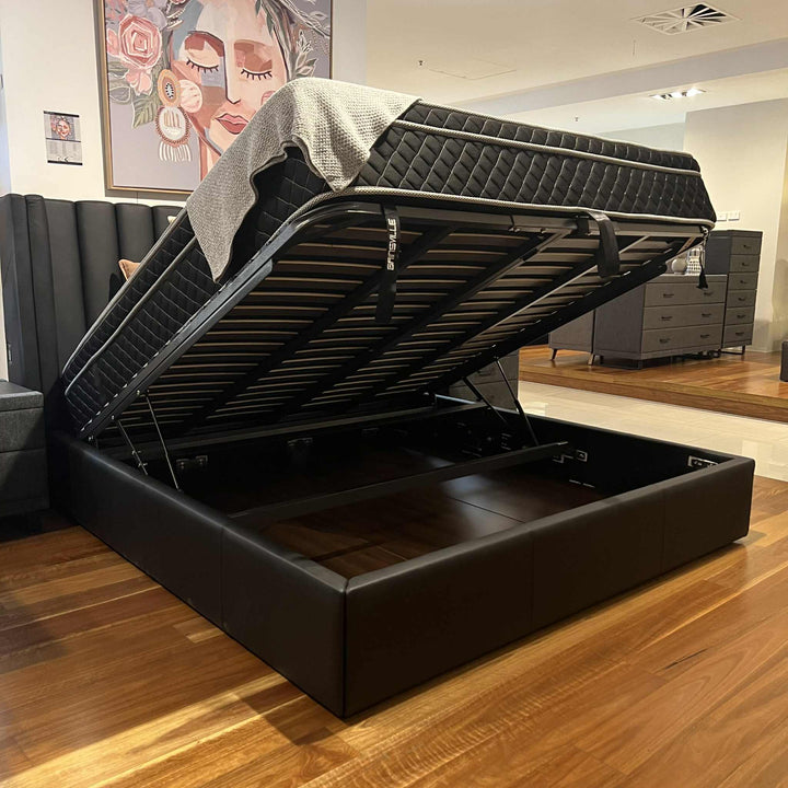 Charlotte King Bed with Manual Gas Lift Storage Clearance