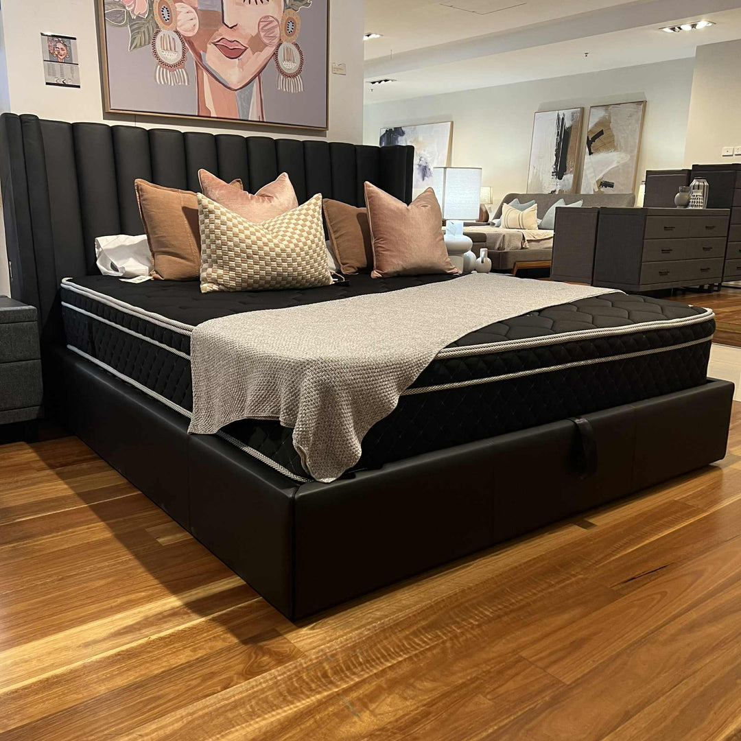 Charlotte King Bed with Manual Gas Lift Storage Clearance