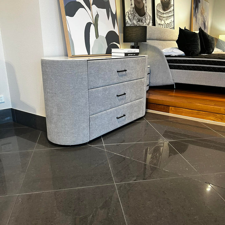 Monza King Bed with G10 Bedside Tables & G10 Dresser Clearance