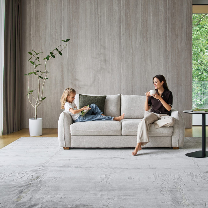 Ava Side Table at the end of the Franka Sofa Bed in a living room