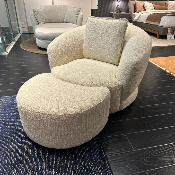 Narla Swivel Chair and Footstool Clearance