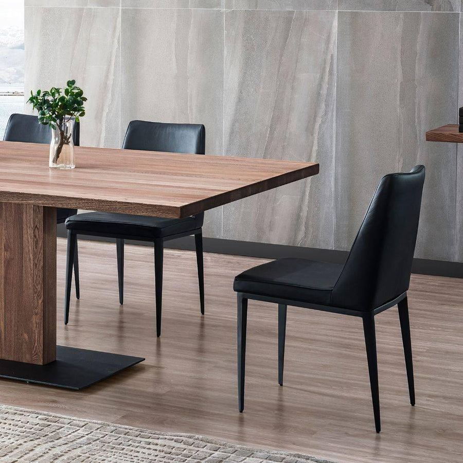 Sia Dining Chair shown in LB-008 leather